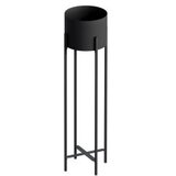 WALLXPERT Ukrasna saksija GED-025, 23x78x23 cm, O 20 cm,, crna | Eponuda.ba