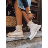 DStreet Botki damskie MOONSTONE beżowe | shoptok.hr