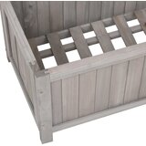  Vrtna sadilica s rešetkom siva 70x30x135 cm od masivne jelovine | Eponuda.com