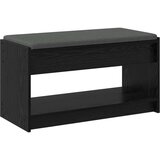  Klupa za hodnik s jastukom s policom Crni Hrast 83 x 38 x 45 cm - Crni hrast 83 cm | shoptok.hr