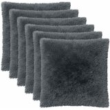  Presvlaka za jastuk 6 pcs HEERLEN Antracit 80 x 80 cm PV flis Cijene