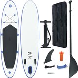 The Living Store Napihljiva SUP deska za veslanje modra in bela - Komplet SUP Deske, (21427675) | Shoptok.si