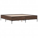vidaXL Okvir za krevet boja hrasta 180x200cm konstruirano drvo i metal Cijene