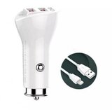 Ldnio C511Q 2xUSB 5V/3A FAST QC 3.0 za Iphone lightning beli auto punjač Cene