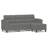 Maison Chic kavč - Sofa - Kanape s stolčkom za noge temno siv 180 cm blago iz mikrovlaken, (21727973) Cene