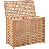 Košara za rublje 87,5 x 46 x 67 cm od masivnog drva oraha | Eponuda.com