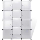  Modularni ormarić s 9 odjeljaka 109x36,5x143 cm bijeli | shoptok.hr