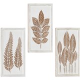  Umjetnički dekor 3 pcs Smeđa i bijela 40 x 40 x 1,5 cm | Eponuda.com