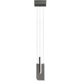 Nova Luce Svijetlo siva metalna LED viseća svjetiljka s mogućnosti zatamnjivanja Totem – | shoptok.hr
