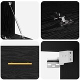 vidaXL Ormar za Zid Crni hrast 100 x 36.5 x 35 cm Konstruirano drvo | shoptok.hr