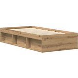 vidaXL Posteljni okvir brez vzmetnice artisian hrast 90x200 cm | Shoptok.si
