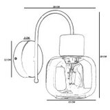 Opviq zidna lampa 9068-1A, crna | Eponuda.com