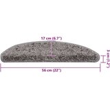 vidaXL Prostirke za stepenice 30 kom sive 56x17x3 cm | shoptok.hr