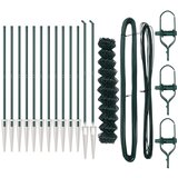 vidaXL Povezovalna ograja Set 2 Zelena PVC 1 x 25 m Vzdržljiva Cene