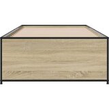  Okvir za krevet boja hrasta 100x200cm konstruirano drvo i metal | shoptok.hr