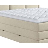 MID.YOU POSTELJA BOXSPRING 140 cm x 200 cm , tekstil bež | Shoptok.si