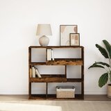 vidaXL Knjižna omara/pregrada dimljeni hrast 100x33x94,5 cm Cene