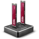 ADSA-M2C storage drive docking station USB 3.2 Gen 2 (3.1 Gen 2) Type-C Black