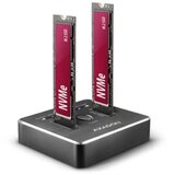 Axagon CLONE DUAL SDD Dock Station ADSA-M2C USB-C 3.2 Gen2, (21408050) Cene
