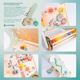  Drvena interaktivna guralica hodalica 48 cm - šumski uzorci | shoptok.hr