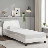  Okvir za krevet Dover bijeli 90x190 cm od umjetne kože | shoptok.hr