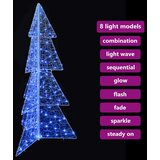 vidaXL Božićno drvce s 160 LED svjetlima Plava 150 cm Akril | shoptok.hr