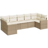 vidaXL 7-dijelni set vrtnih sofa od poliratana s jastucima bež | shoptok.hr