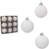 Molarem Home Set od 9 kuglica za božićno drvce - 6 cm , bijela | shoptok.hr