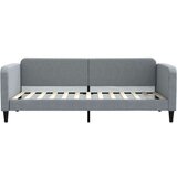 vidaXL Raztegljiva postelja svetlo siva 90x200 cm blago | Shoptok.si