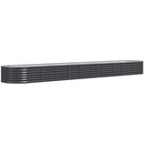  Povišena vrtna gredica od čelika 440x80x36 cm antracit | shoptok.hr