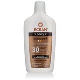 Ecran Sunnique Broncea+ Protective Milk SPF30 vodoodporna zaščita pred soncem za telo za vse tipe kože 370 ml | Shoptok.si