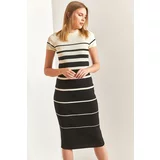 Bianco Lucci Women's Striped Knitwear Dress
