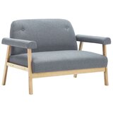  Dvosjed od tkanine svijetlosivi | shoptok.hr