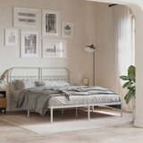  Metalno uzglavlje bijelo 160 cm | shoptok.hr