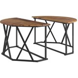  Kava Stol Staro drvo 80 x 80 x 42 cm Inženjerska drva i čelik | shoptok.hr