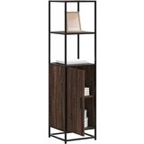 vidaXL Visoka omara rjavi hrast 35,5x35x139 cm inž. les in kovina Cene