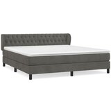 The Living Store Box spring postelja z vzmetnico temno siva 160x200 cm žamet - Box Spring Postelja, (21492305) | Shoptok.si