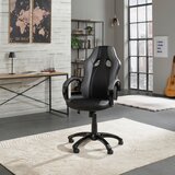 MID.YOU GAMING STOL kovina, umetna masa, tekstil črna, svetlo siva | Shoptok.si