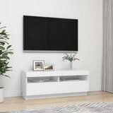 vidaXL TV omarica z LED lučkami bela 100x35x40 cm | Shoptok.si