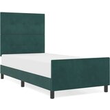  Temno zelena žametna posteljna ograja 100x200 cm, (22049092) | Shoptok.si