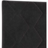  Podesivi krevet s madracem Crna 200 x 200 cm Baršun - Crna 200 x 200 cm Dizajn s rombovima | shoptok.hr
