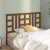  Posteljno vzglavje medeno rjavo 146x4x100 cm trdna borovina, (20645654) | Shoptok.si