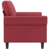  Dvosjed od tkanine crvena boja vina 140 cm umjetne kože | shoptok.hr