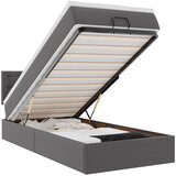  Otomanski krevet s madracem sivi 90x190cm umjetna koža | shoptok.hr
