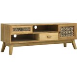 The Living Store TV Omarica izrezljana rjava 120x30x42 cm les - TV Omarica, (21375210) Cene