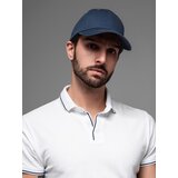 Ombre Men's baseball cap with decorative embroidery - navy blue Cene