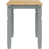 vidaXL Blagovaonski stol Corona sivi 112x60x75 cm od masivne borovine | shoptok.hr