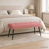  Klupa s gumbastim tkanjem Ružičasta 110 x 40 x 46 cm Baršun | shoptok.hr