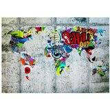  Tapeta - Map - Graffiti 200x140 | shoptok.hr