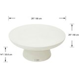 Gardenson Lounge Miza Kylix, Bela | Shoptok.si